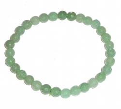 Bracelet perles facettes en pierre aventurine verte Perles de 6mm