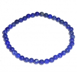 Bracelet perles en pierre véritable lapis lazuli Perles de 4mm