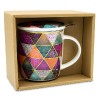 Mug patchwork coloré