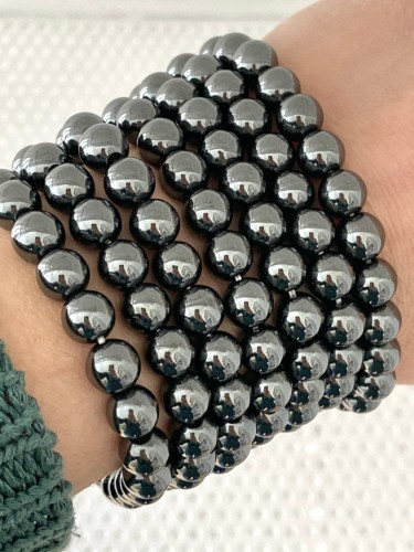 Bracelet pierre hématite Perles de 8mm