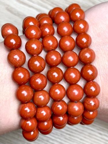 bracelet pierre jaspe rouge